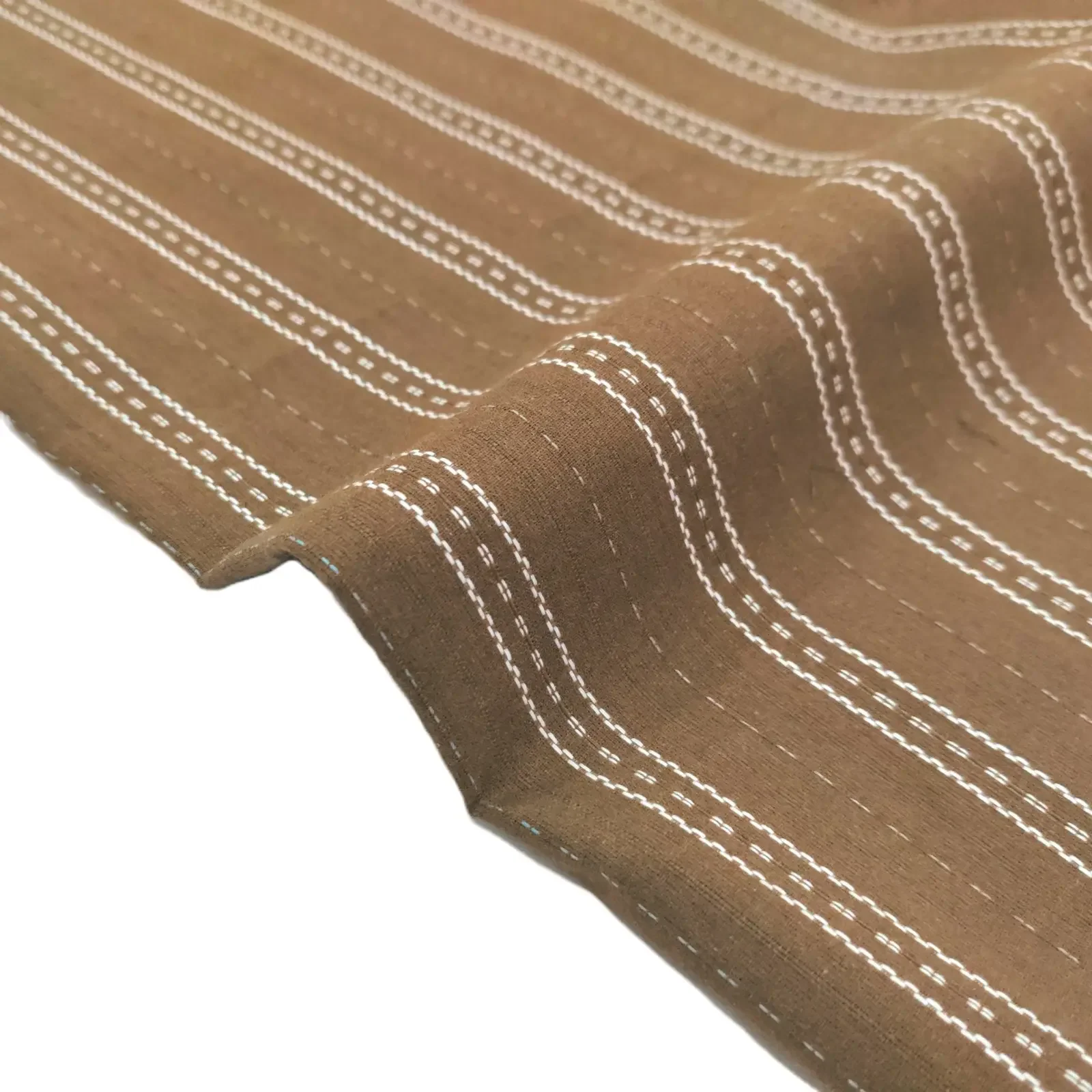 مصنع توريد CVC غزل مصبوغ شريط أسود أبيض نسيج للملابس والأحذية والقبعات مخزون جاهز