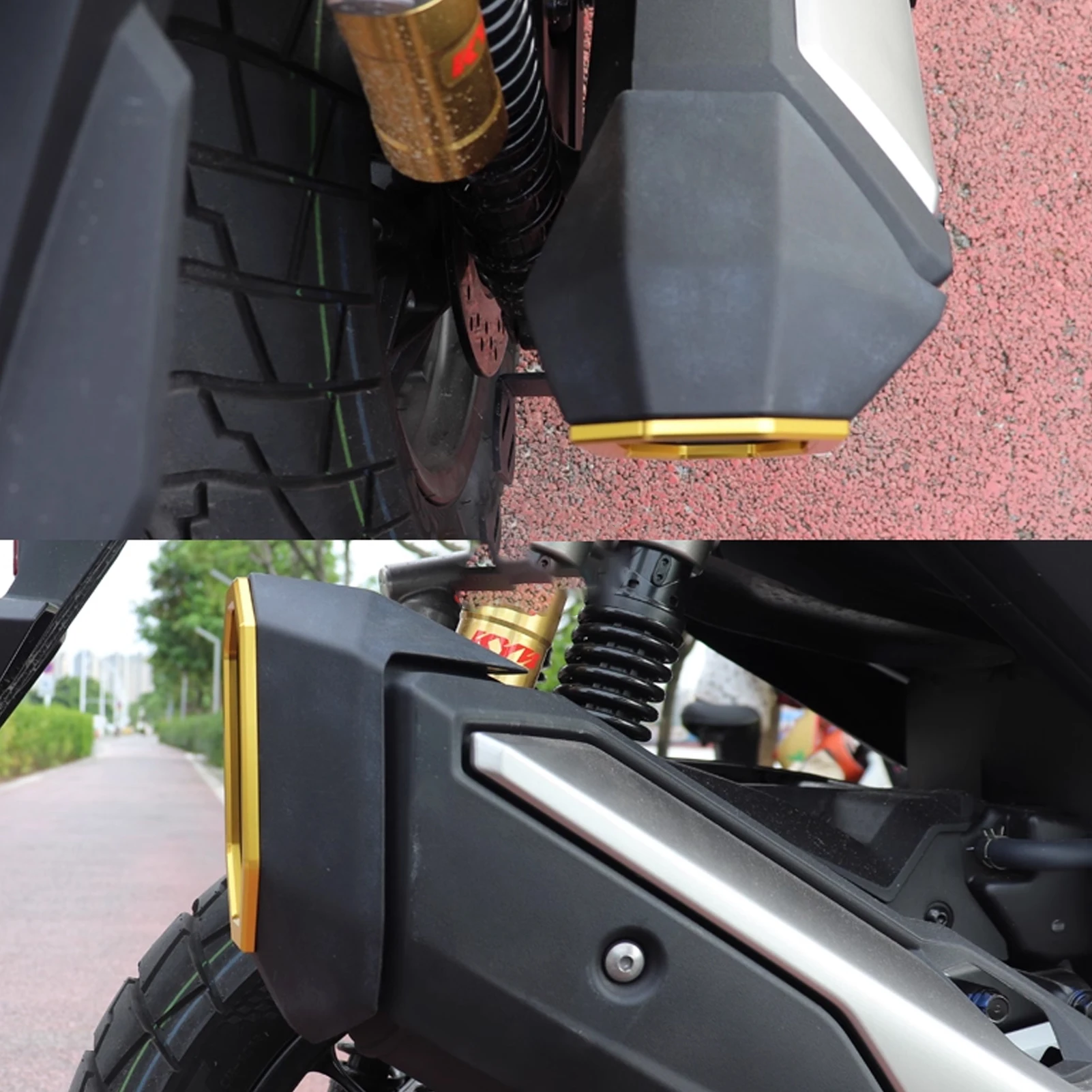 لهوندا ADV 350 ADV350 2026 2025 2021-2024 CNC الألومنيوم دراجة نارية العادم الأنابيب الذيل غطاء للحماية الزخرفية الملحقات #2