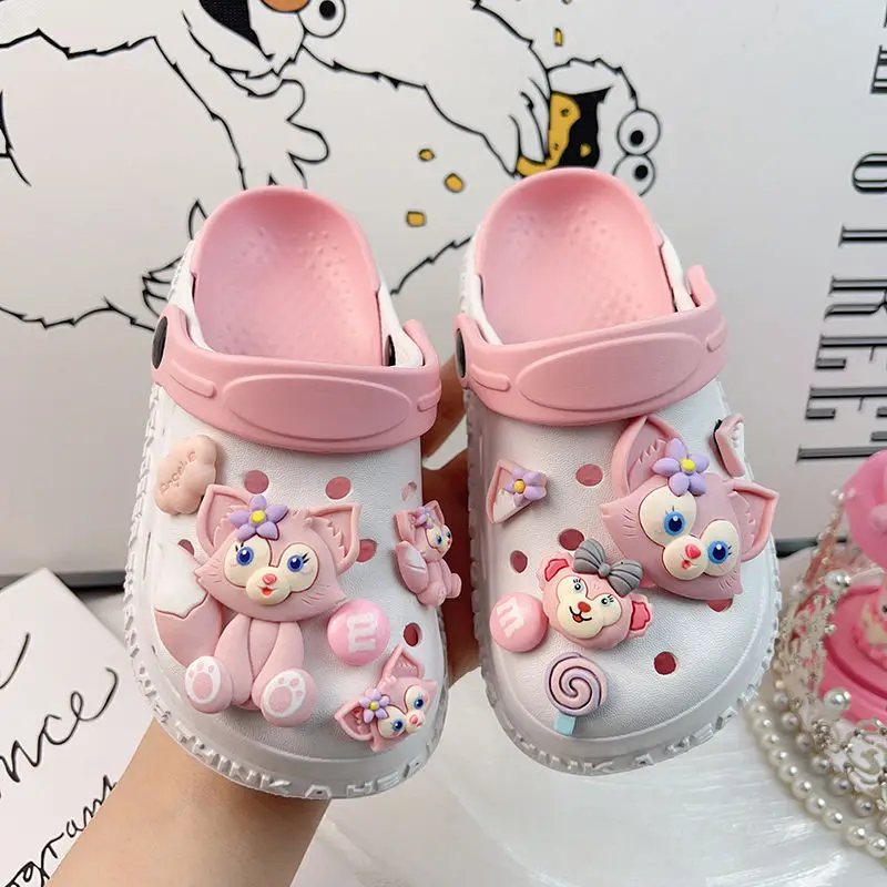 Disney Girls Cute Princess Summer outside wear girls non-slip shoes children baby summer slippers indoor home sandals