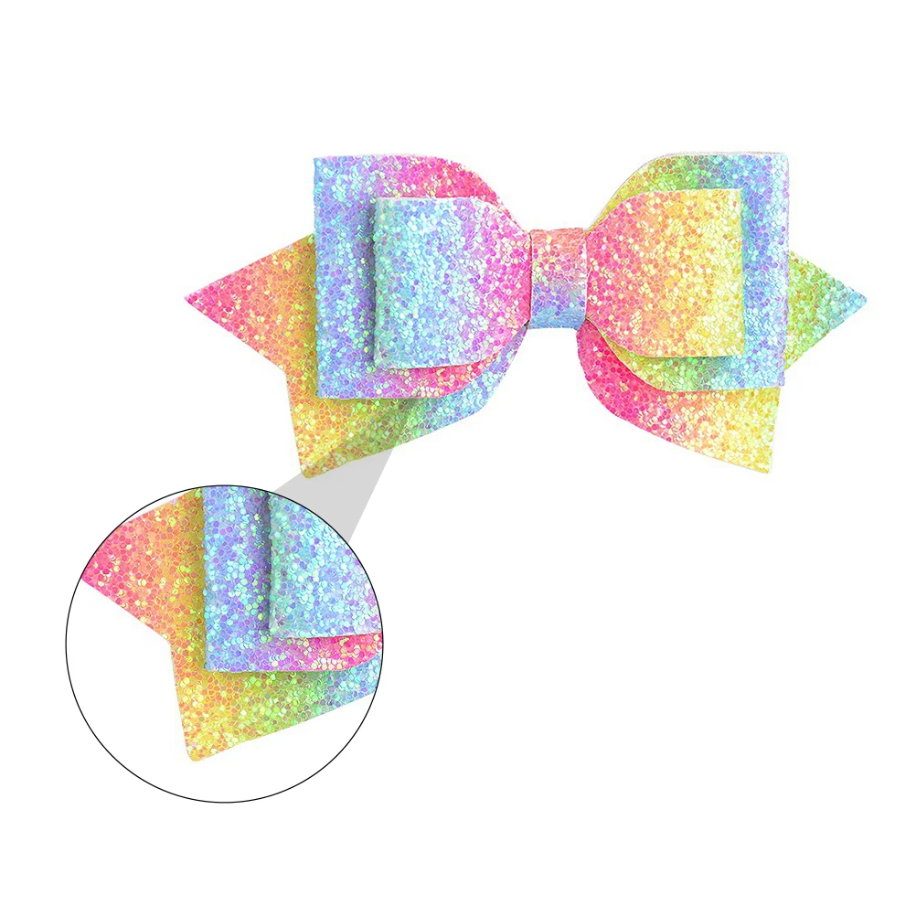 

12 Pcs Children Hairpin Sequins Baby Bow Headdress Clip Bows Girl Hair Bows Barrettes Holiday Gift Safe Durable Quality