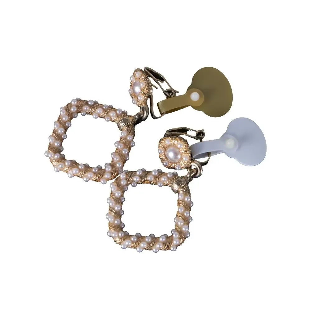 Druckknopf-Ringanhänger aus PVC in Goldweiß, Schmuckanhänger, Halsketten-Verpackungsetikett, Kunststoff-Geschenkanhänger, Vinyl-Knopfclip-Verschluss – Detail 4
