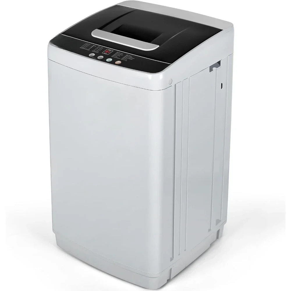 

Portable Washing Machine, 8.8LBS with 10 Programs 5 Water Levels, Drain Pump and LED Display, 1.03cu.ft Full Automatic Washer