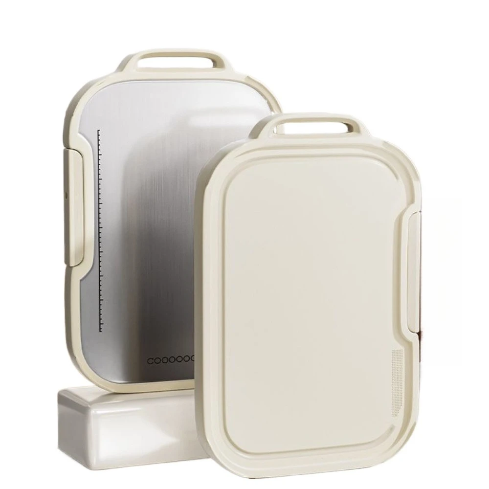 

Cutting Board Stainless Steel PP Double Sided Antimicrobial Anti Slip Non Scratch Thick Chopping Board Meat Vegetables