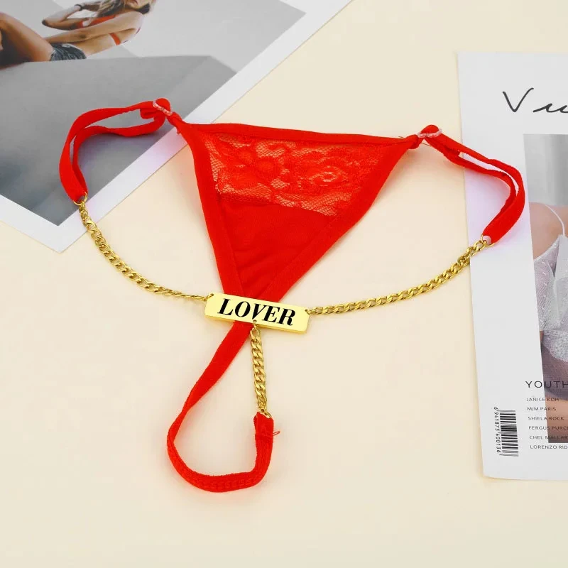 New Custom Name Thongs Personalized Letters G-string Underwear Women Panties Lingerie Sexy Tanga Customized Jewelry Lovers Gifts