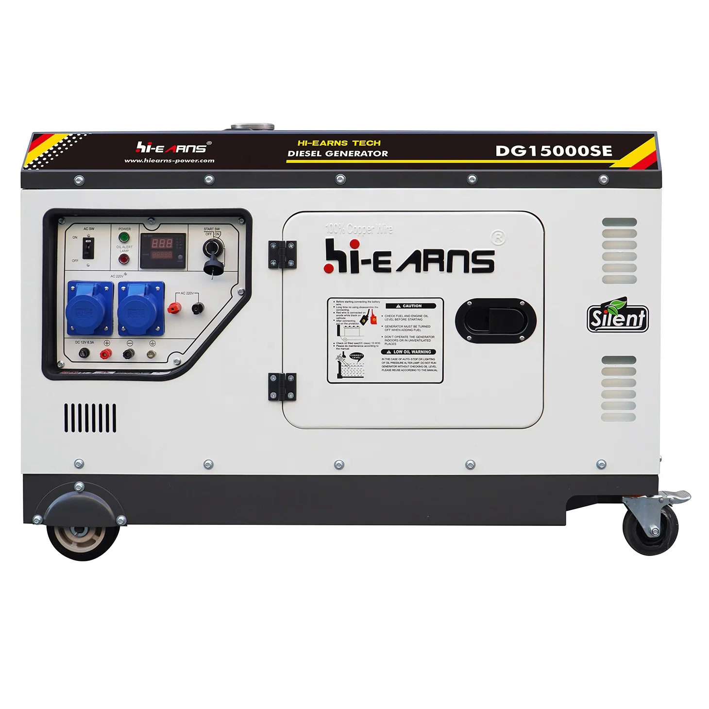 Hi-earns DG15000SE 10KVA 15KVA die·sel generator  air cooled die·sel engine