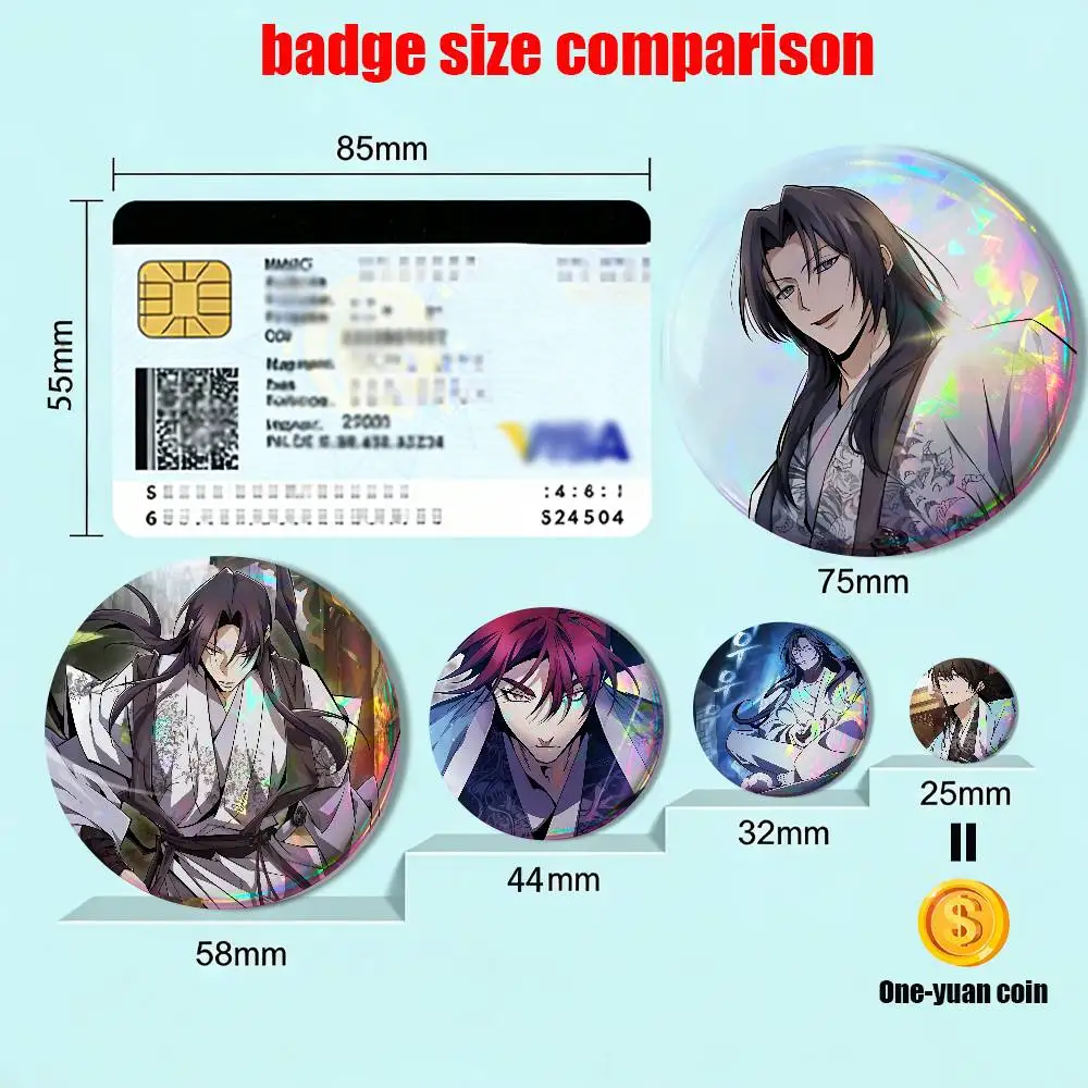 suryong baek Star Instructor Master Baek Badges Badges On Backpack Jacket Cartoon Round Brooches  Acrylic Button Pins Collection