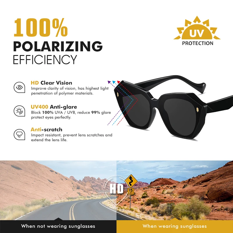 LIOUMO, gafas de sol de diseño de marca de lujo para mujer, gafas polarizadas de moda para hombre, gafas de conducción antideslumbrantes, gafas de té degradado zonnebril