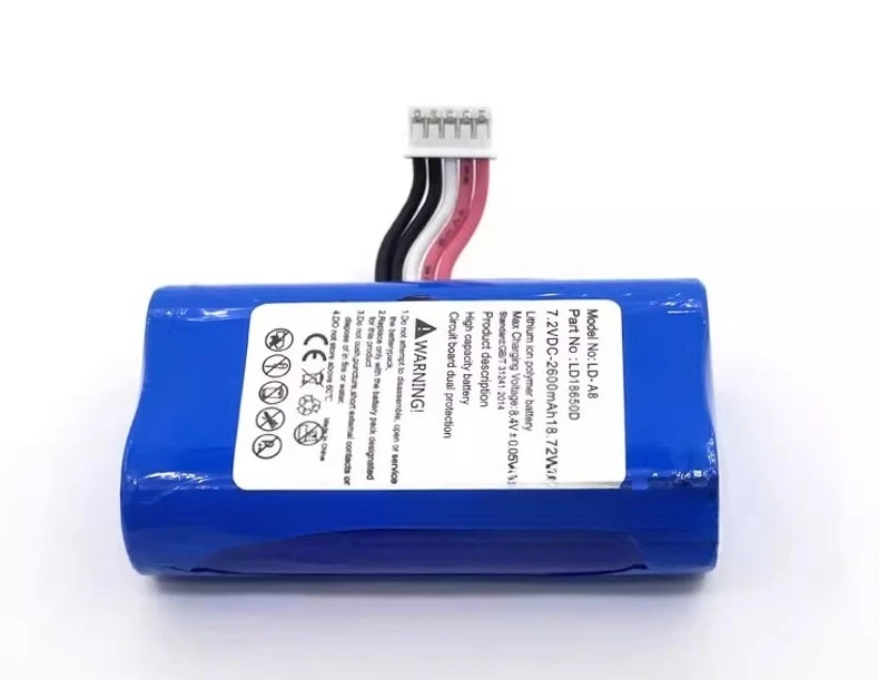 High Quality LD-A8 Battery 7.2V 2600mAh for LANDI Wallets, Cash Registers, POS Card Readers LD18650D/G Brand New