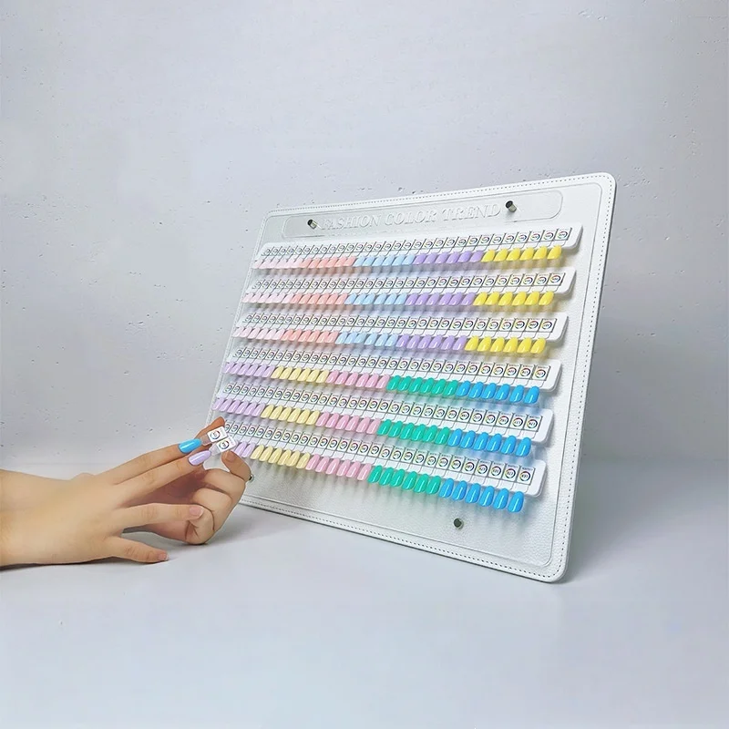 Inclined Style 120/180  Removable Acrylic Nail Art Display Chart