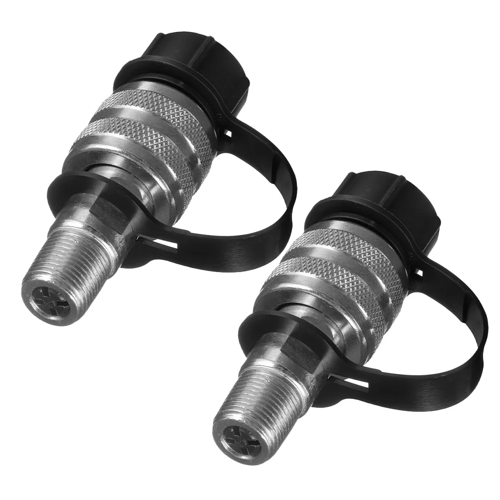 

2Pcs Hydraulic Quick Coupler 3 8inch Robust Flat Face Adapter for Jack Pump Easy Disconnect Dust Cap Hydraulic