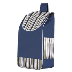Folding Shopping Tote Replacement Bag Carrying Waterproof Oxford Cloth Bag For Shopping Cart Reusable Home Travel Organization