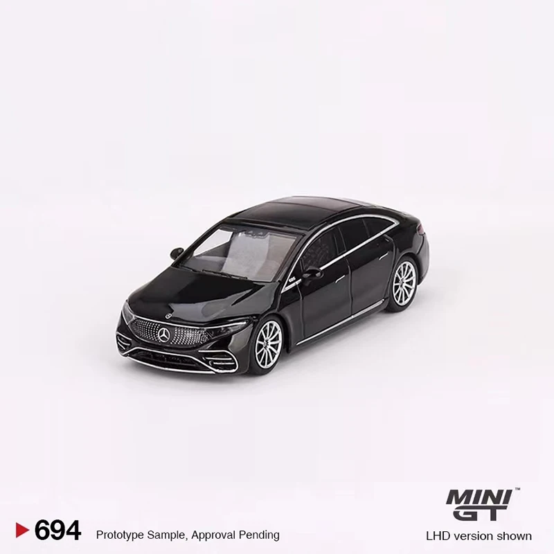 

Коллекция автомобилей MINI GT 1:64 EQS 580 4matic, литой под давлением, модель автомобиля, черная коллекция #694