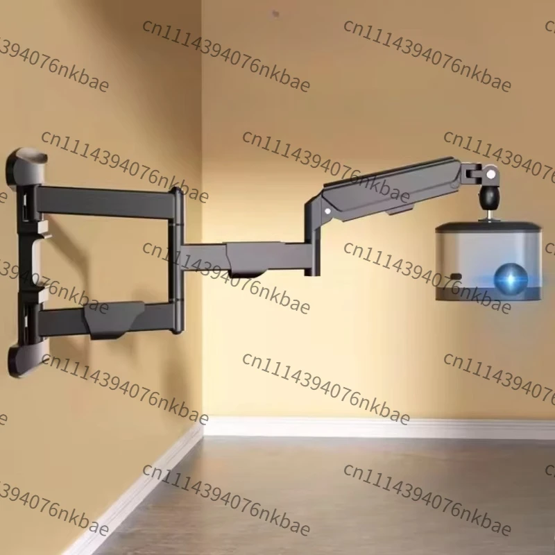 360° Rotation Adjustable Projector Bracket, Telescopic Foldable Wall & Ceiling Mount Stand for Home Bedroom Office Projector
