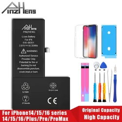PINZHENG High Capacity Battery For iPhone 16 15 Pro Max 14 16 Pro Replacement Batteries For iPhone 15 16 14 Plus 14 Pro Max