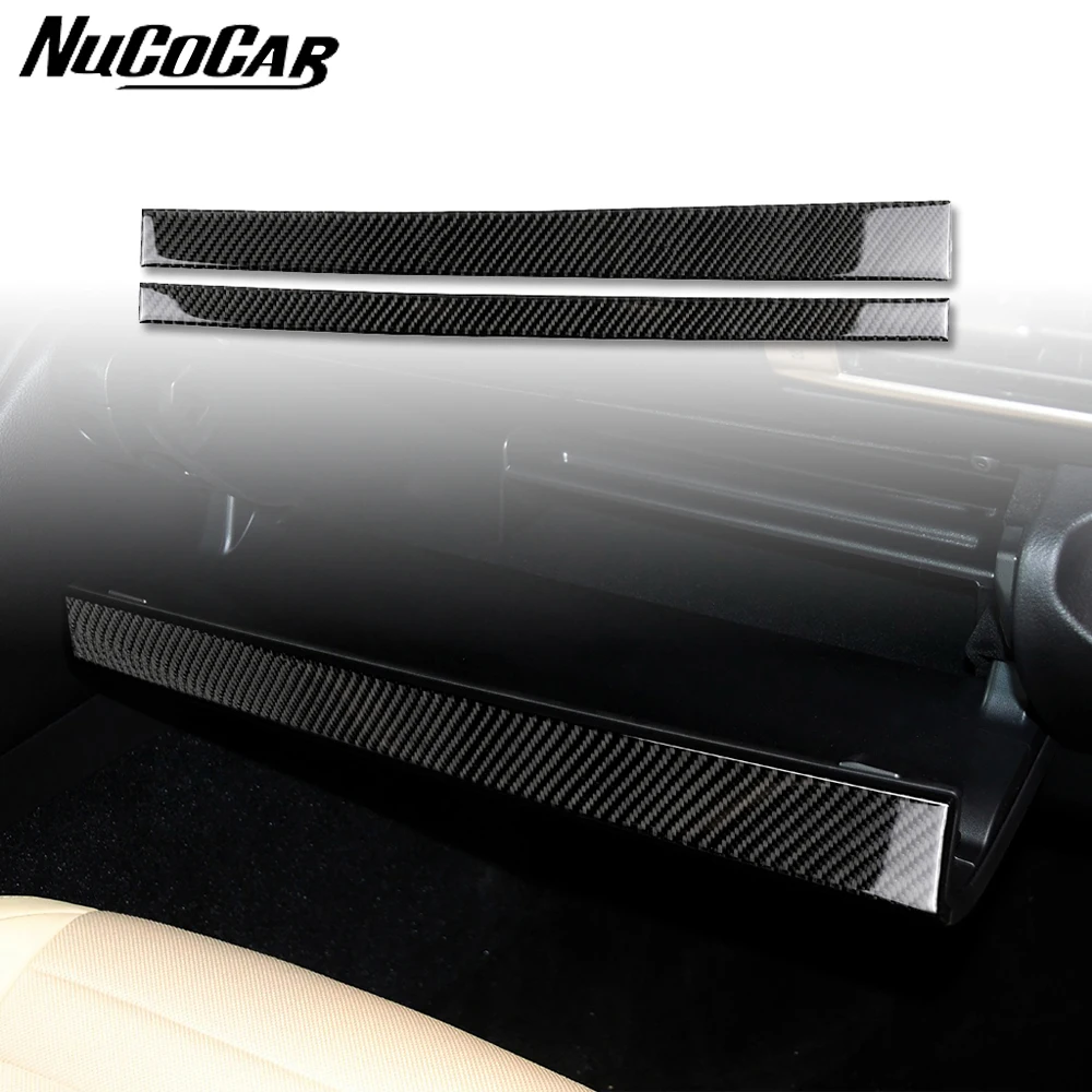 لوحة تخزين أدوات طيار مشترك من ألياف الكربون ، شريط إكسسوارات داخلية للسيارة ، ملصقات زخرفية ، لكزس IS250-7.5