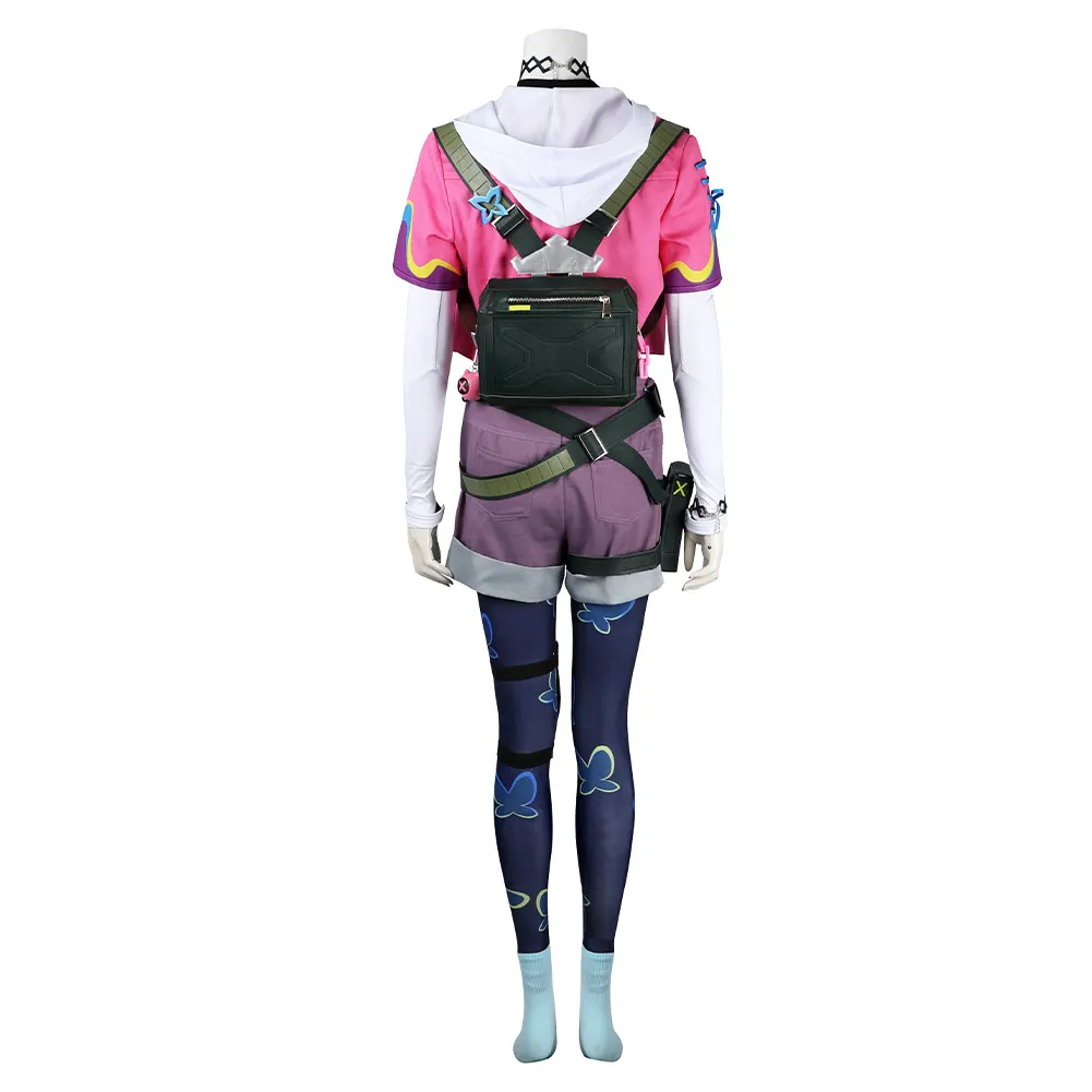 Nelke Cosplay Spiel Valor ant Kostüm Fantasie Verkleidung für Frauen Männer Erwachsenen Mantel Weste Shorts Halloween Karneval Rollenspiel Anzug