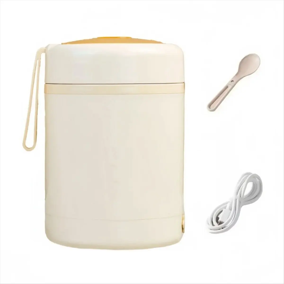 New 600ML USB Electric Heating Lunch Box Portable Picnic Milk Drink Food Heater Stainless Steel Food Warmer Container