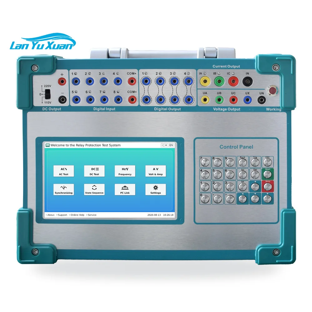 ZCL S701 Three Phase Relay Protection Tester 3x30A 4x125V Secondary Injection High Accuracy IP67 Protection 10kV Substation