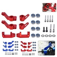 Rear Stub Axle Carriers &Front Caster Block Steering  For 1/10 Traxxas 2WD Slash RC Car Upgrade Part