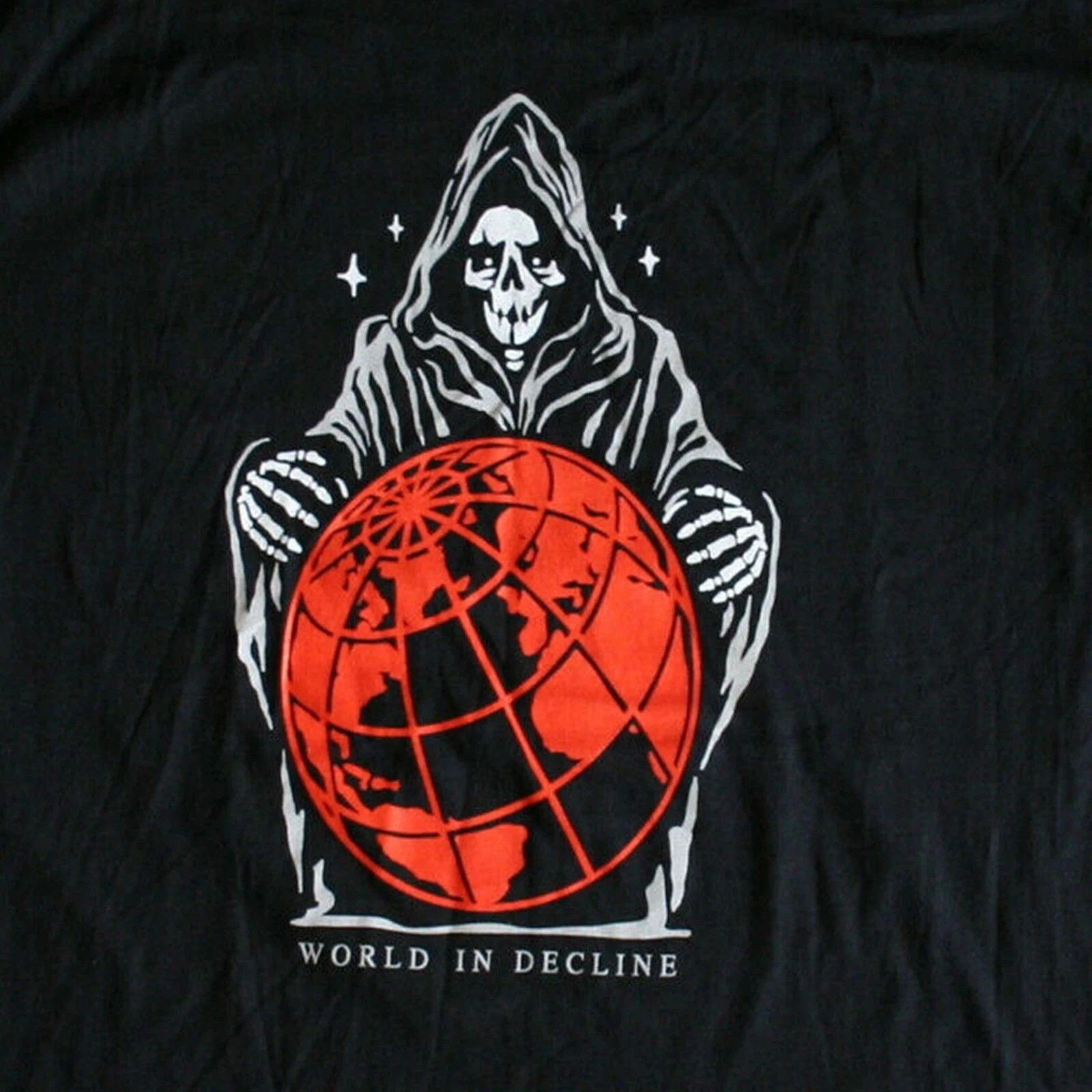 Empyre Grim Reaper World in Decline تي شيرت رجالي أسود فاخر عالي الجودة لكل من الرجال والنساء أفضل Y2k 2025 صيفي رائجة البيع