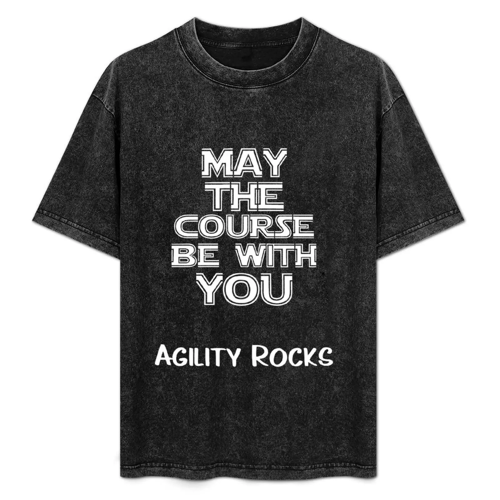 Agility Rocks-sigue el curso sea contigo camiseta hombre camiseta verano 2025 hombres camiseta