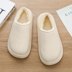 Autumn Winter Couple Cotton Slippers Waterproof Anti-slip Soft Comfortable Wear-resistant Lightweight Mans Slipper Popular Model