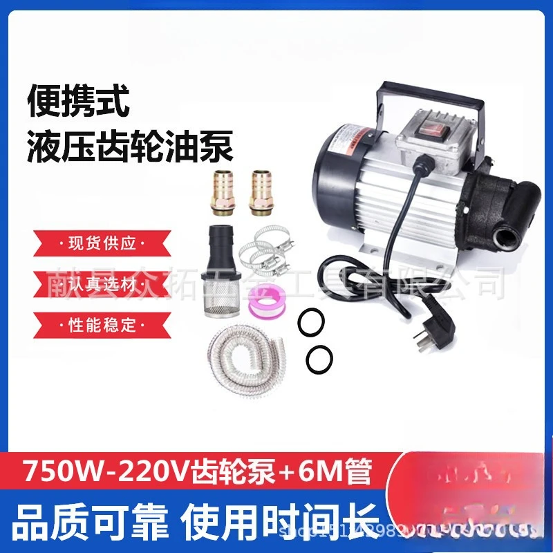 750W Self-Priming Gear Type Liquid Transfer Equipment 220V Electric Extractor For Multiple Medium