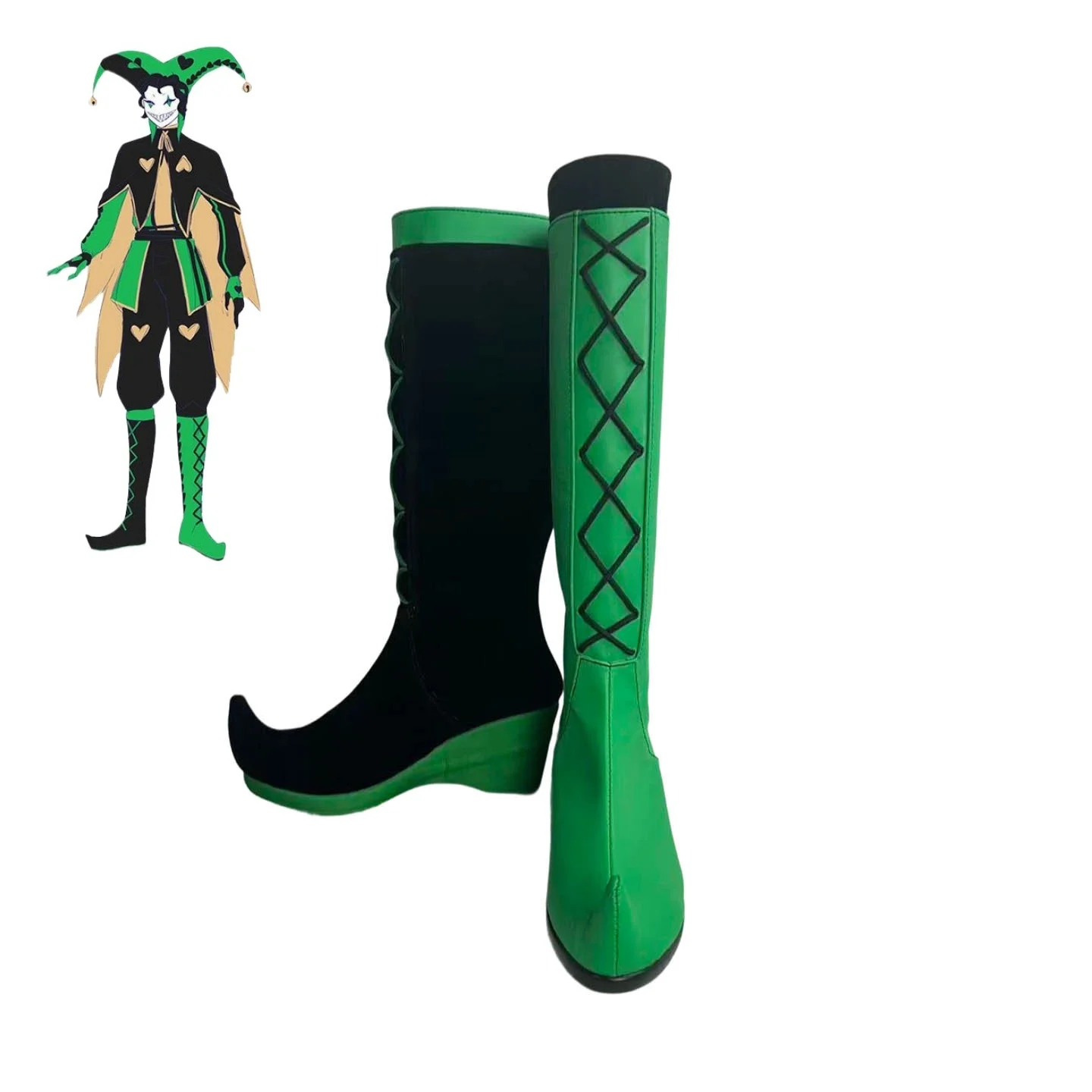 The Freak Circus Harlequin Shoes Cosplay Anime Game Lumine Shoe
