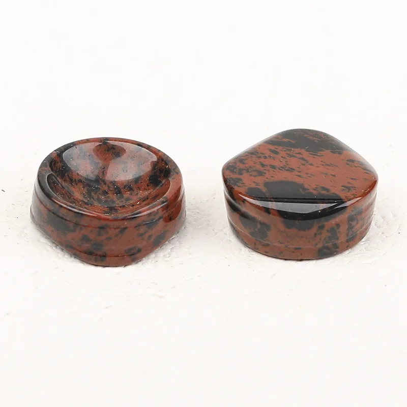

1PC Natural Crystal Ball Base Ornament Original Stone Polished Egg Gourd Cultural Toys Walnut Base Ornament