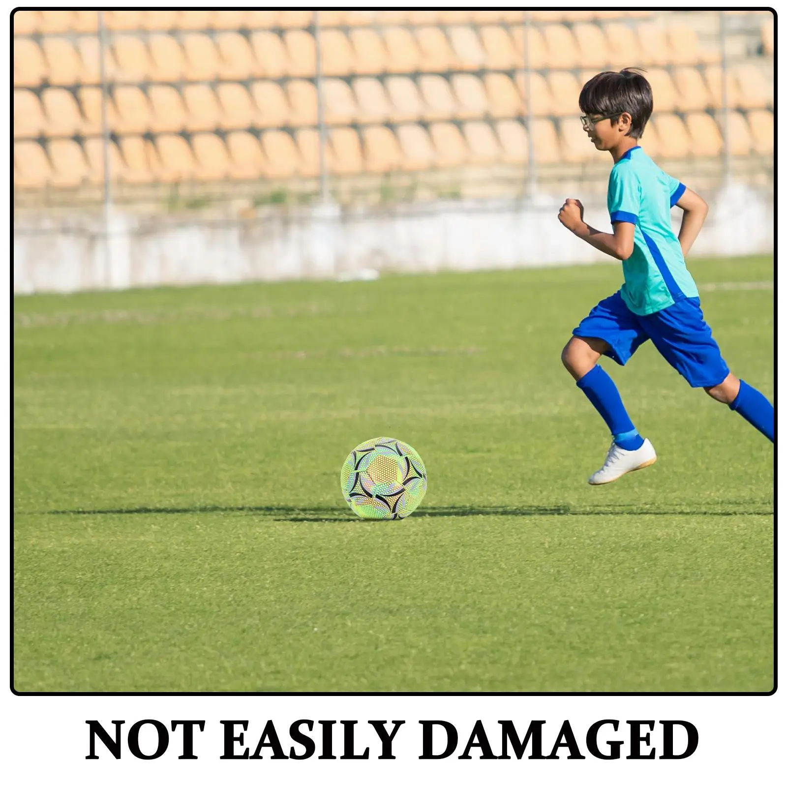 発光サッカーボール暗闇で光るサッカーボール大人のトレーニング用ライトアップ Pu イルミネーションジュニアバルク可視