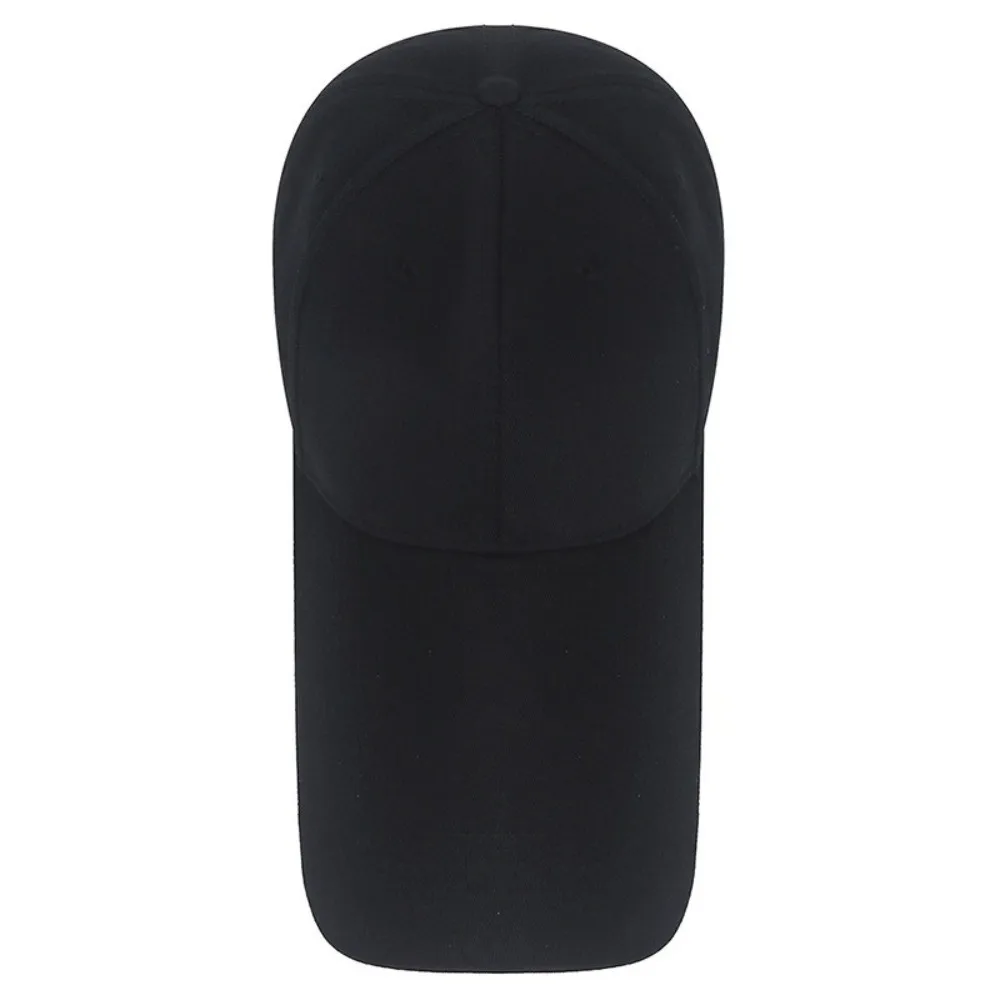 Fashion Cotton Baseball Cap 14cm Extended Brim Street Style Fishing Cap Sun Protection Unisex Bucket Hat Spring