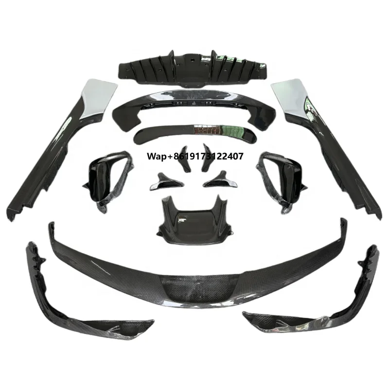 High Quality SF90 OEM Dry Carbon Fiber Body Kit for SF90 OEM Front Lip Side Skirt Diffuser Spoiler Side Vent Front Shunt
