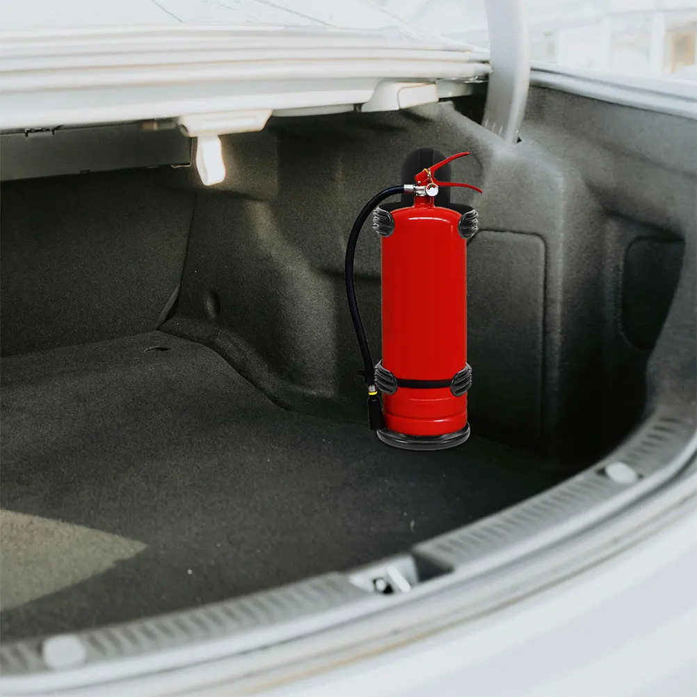 1 set Fire Extinguisher Holder Car Safety Bracket Mount Strap Durable Plastic Secure Reliable Design Vehicle Trunk Storage