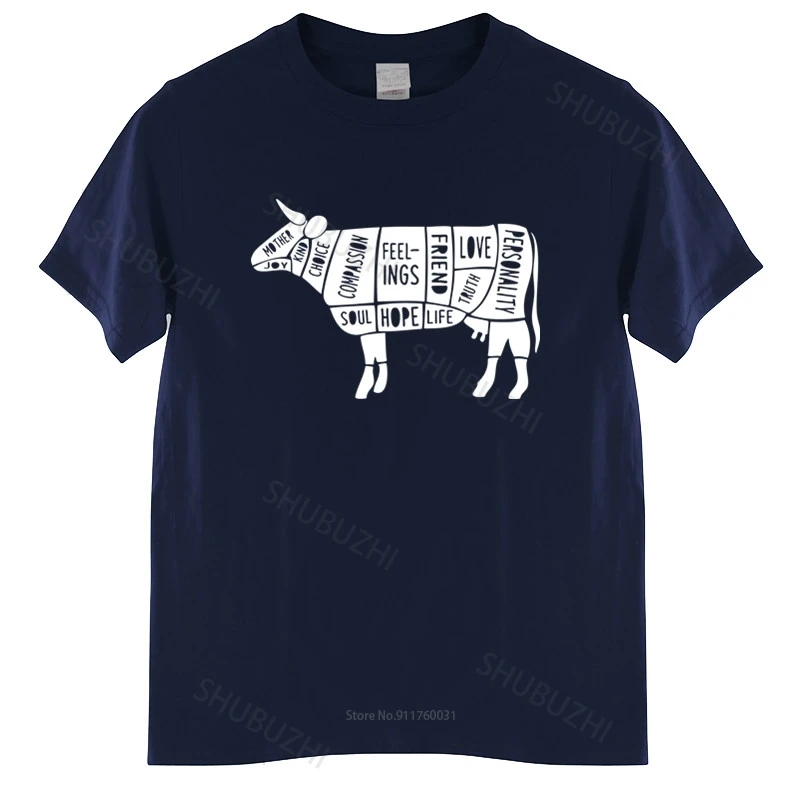Мужская футболка, летняя мужская футболка, Веселая футболка с рисунком Веганской коровы, протест за права вегетарианских животных, фирменный топ с состраданием, унисекс футболка