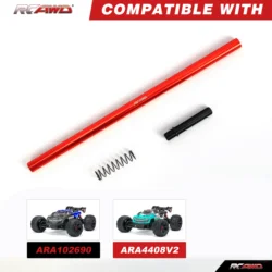RCAWD 227MM Alloy Center Driveshaft for 1/10 ARRMA 4s Kraton Center Drive Shaft RC Monster Truck Upgrade Parts