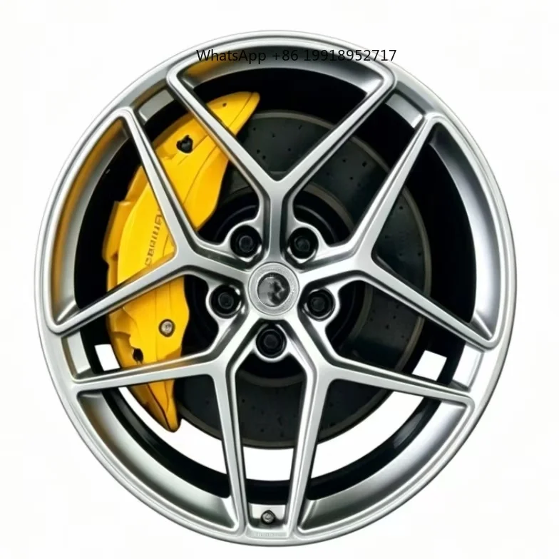 Forgealloy Custom Sport Racing Car 18/19 Inch 5x108 Forged Monoblock Alloy Wheels Deep Concave High Load Silver Finish JJ1957