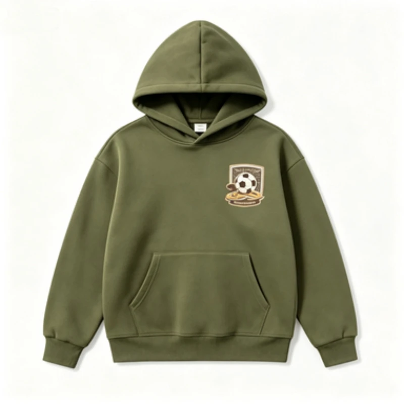 Unisex Adult Hoodie Vintage Soccer Frame Graphic Long Sleeve Pullover Casual Streetwear Sweatshirt For Daily Wear