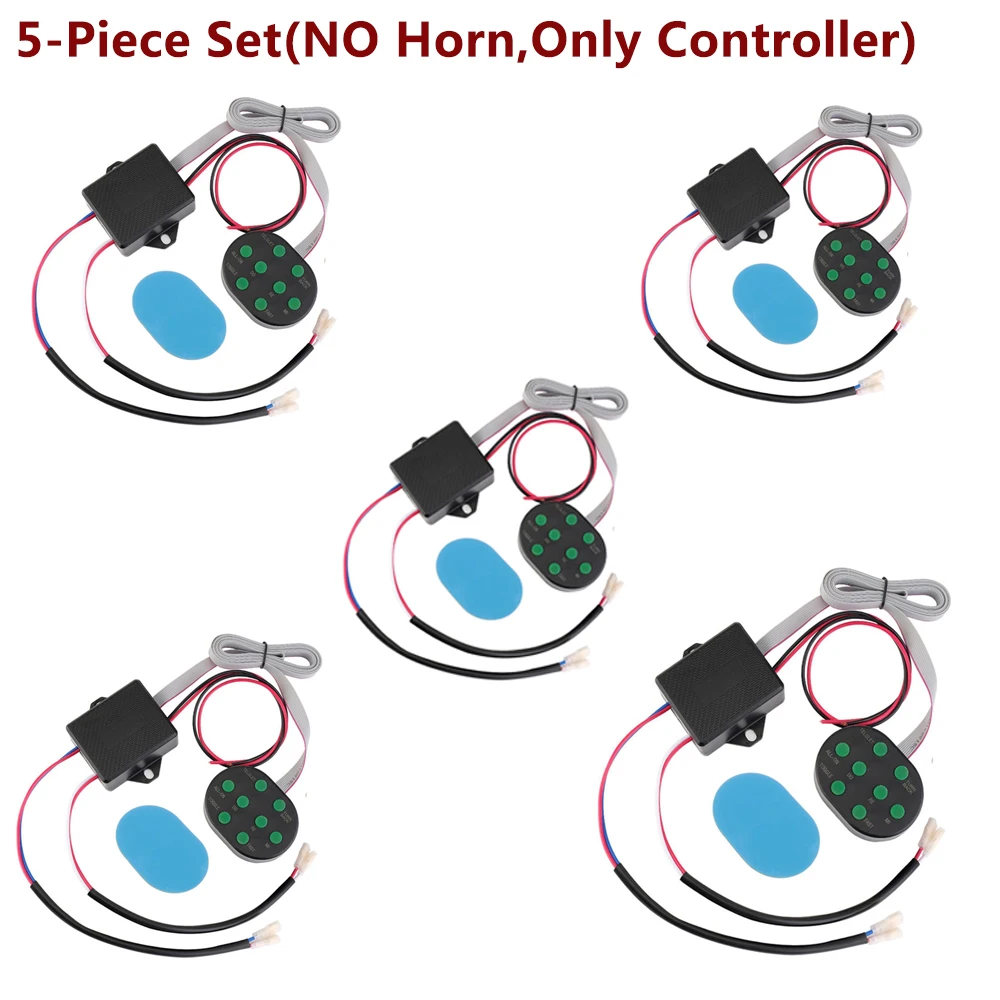 

Комплект из 5 предметов【ТОЛЬКО КОНТРОЛЛЕР】КЛЮЧАТЕЛЬ-контроллер, 8 тонов, 2 м, универсальный провод 12 В/24 В, грузовик, автомобиль, мотоцикл