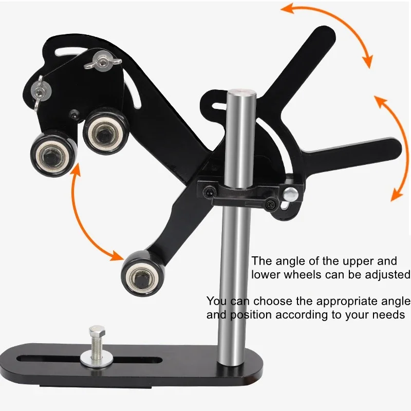 Lathe processing accessories anti-vibration and anti-vibration bracket three-wheeled wooden rotary tool rest anti-swing