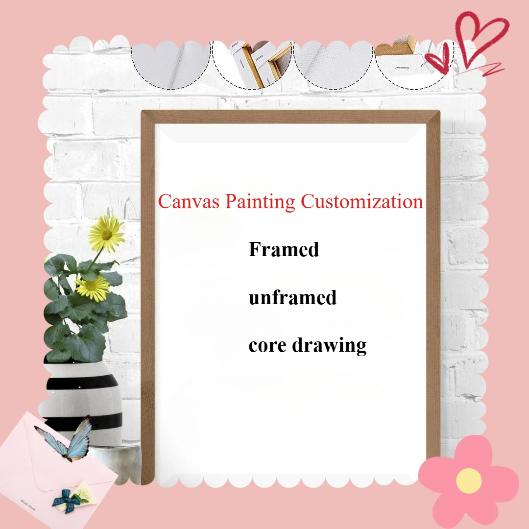 

Canvas frameless custom living room high-definition inkjet decoration painting