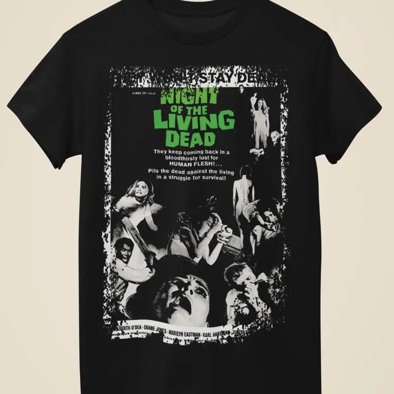 

Night of the Living Dead Movie Poster Inspired Unisex Black T Shirt