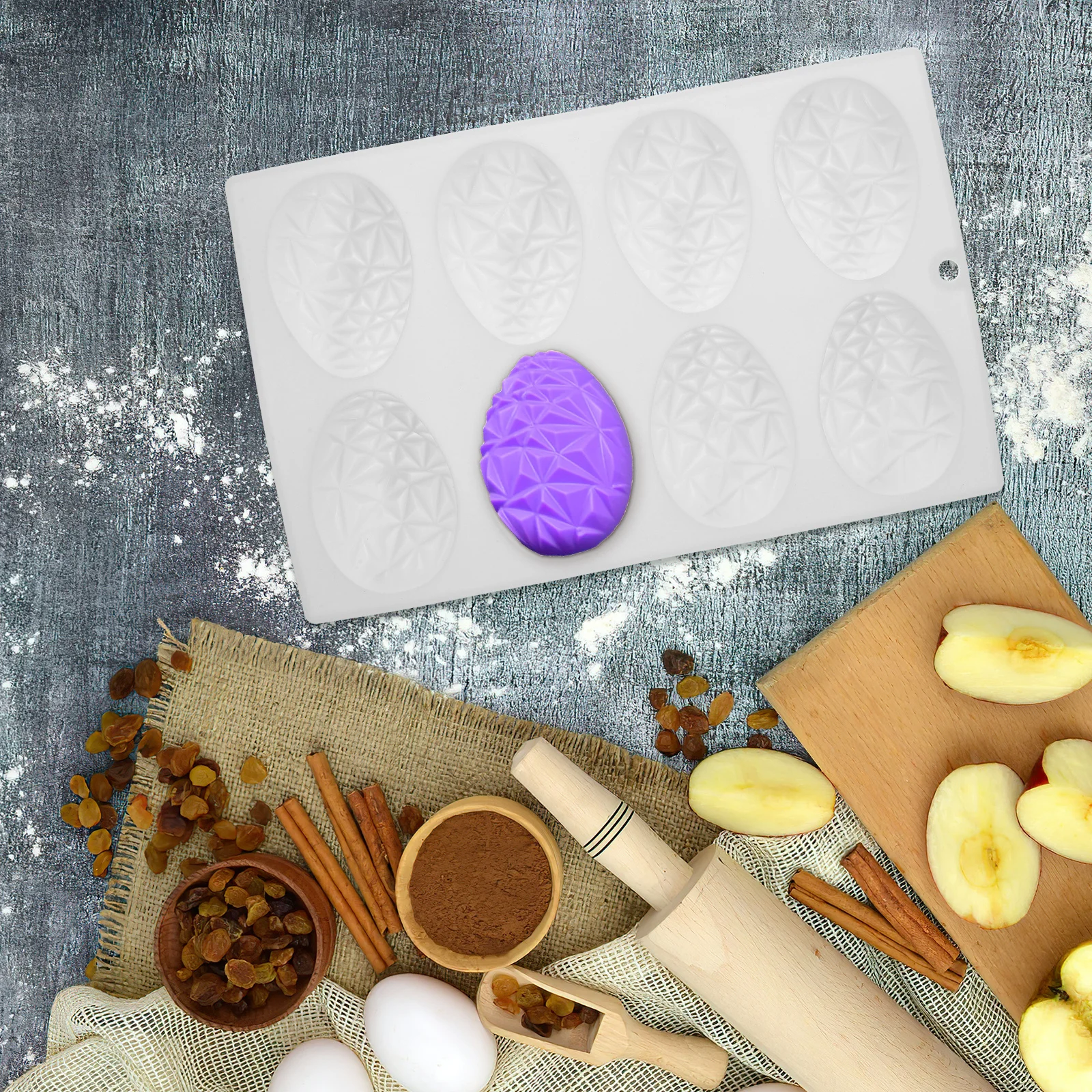 

Silicone Fondant Non-Stick Chocolate Candy Baking Mold Easy Release Diy Cake Decoration Craft Molds Scented Soap