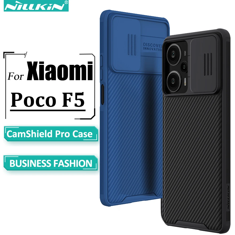 Nillkin for Xiaomi Poco F5 Case, CamShield Pro Case with Slide Camera Cover Protector Hard PC+TPU Cover