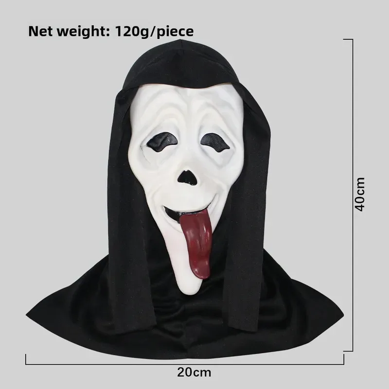 الصراخ فيلم كامل الوجه اللاتكس الرعب شبح قناع القاتل تأثيري حلي الدعائم لوازم الحفلات اكسسوارات احتفالية om[8 #6