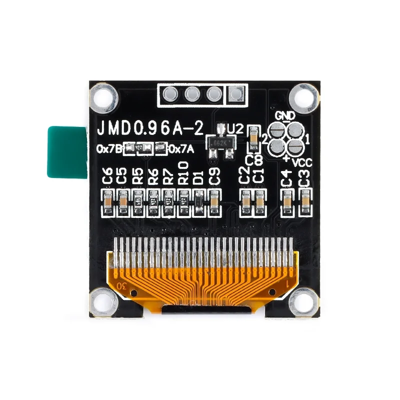 Módulo de tela LCD com display OLED de 0,91 / 0,96 polegadas Módulo de exibição de comunicação branco / IIC