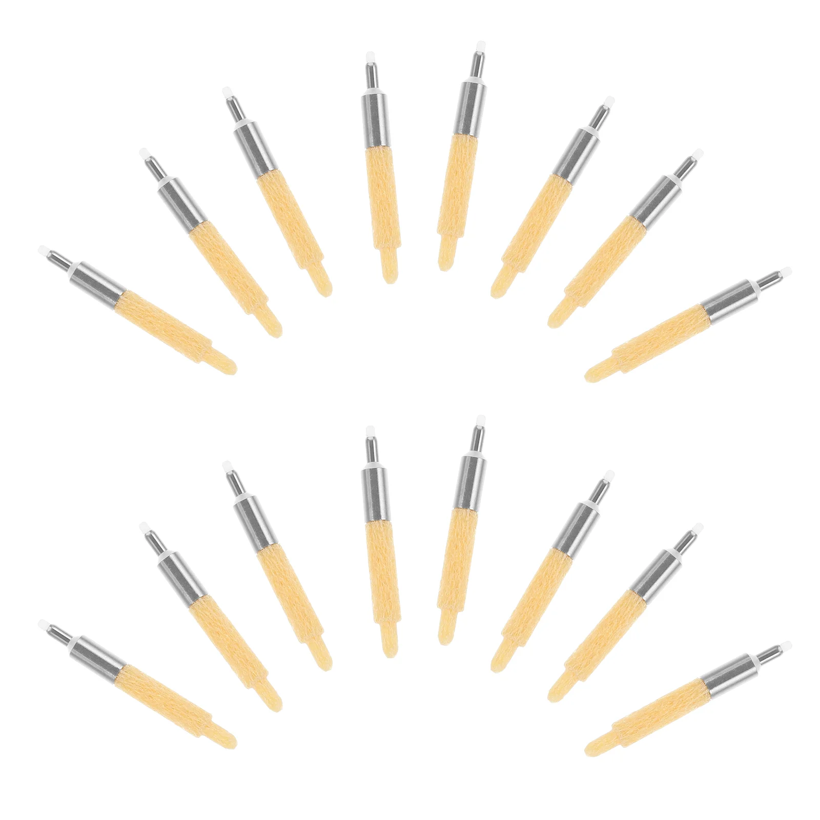 

20 Pcs Powered Paint Pen Practical Markers Nibs Replace Points for Pens Convenient Tips Oil Painting Yellow