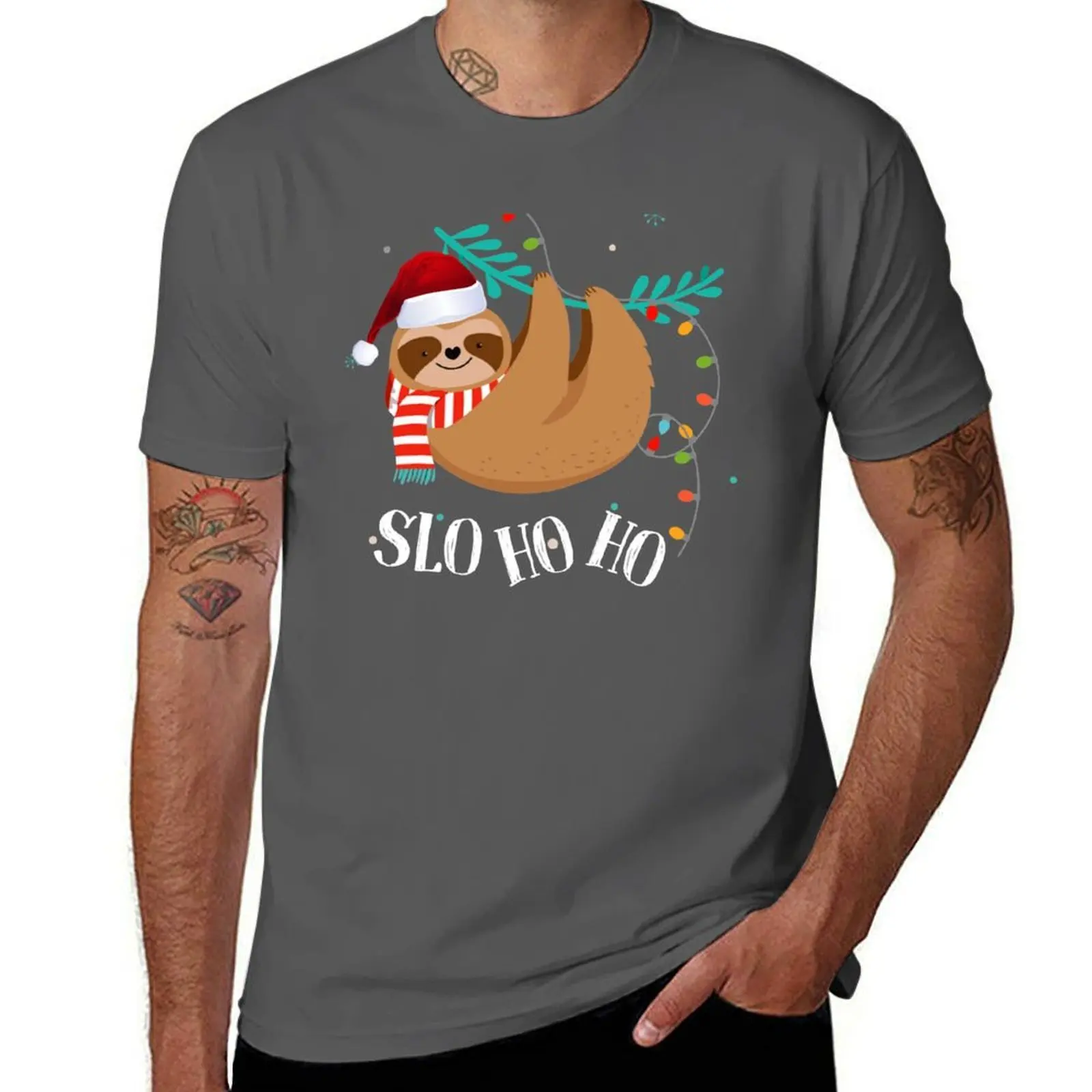 

Slo Ho Ho Sloth Christmas Shirt, Sloth Lover Shirt, Funny Christmas Shirt, Christmas Party Shirt T-Shirt