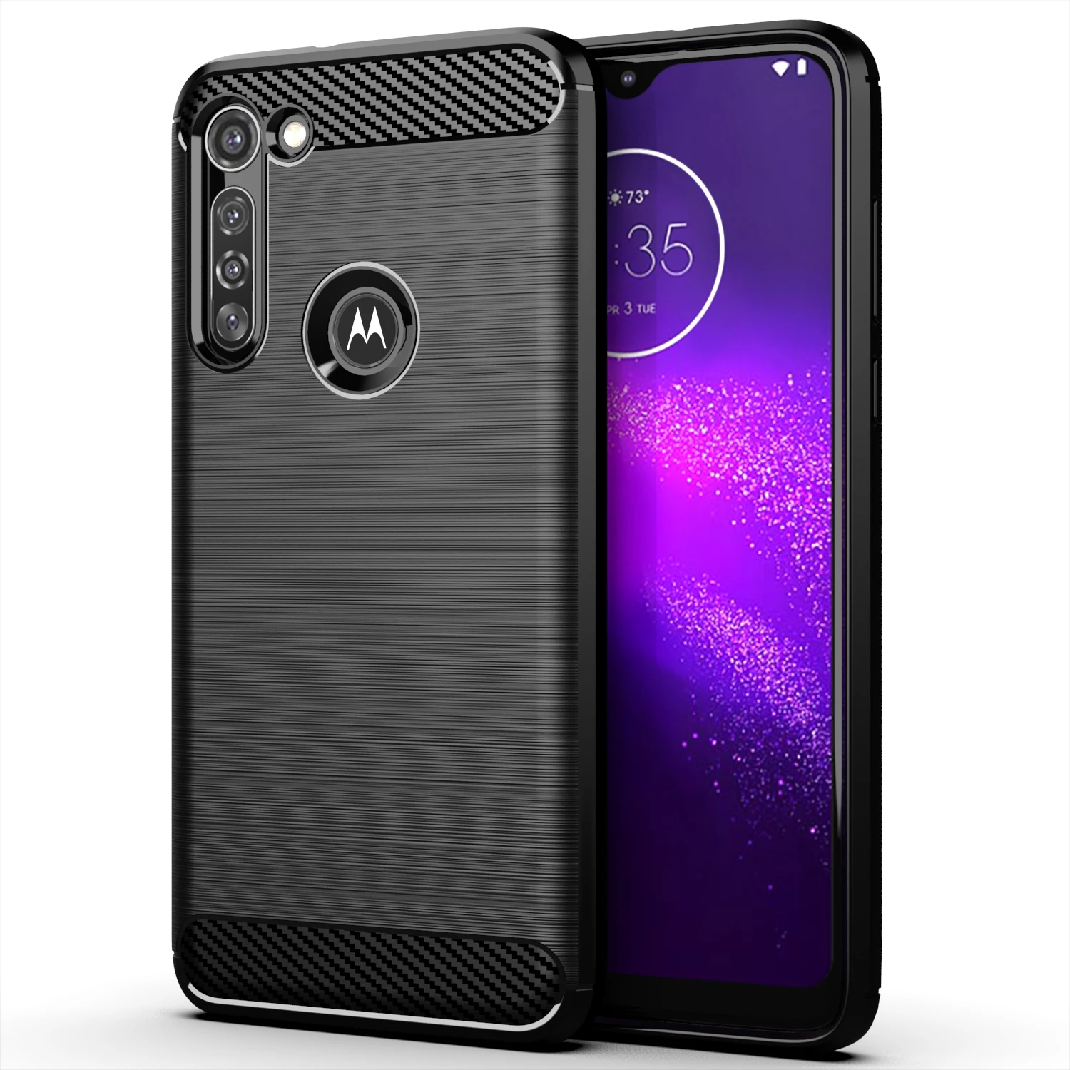 

For Motorola G8 Power moto g8 plus play G8+ Case Shockproof Silicone Cover for Moto G8 Power Lite G8 Play Carbon Fiber Cases