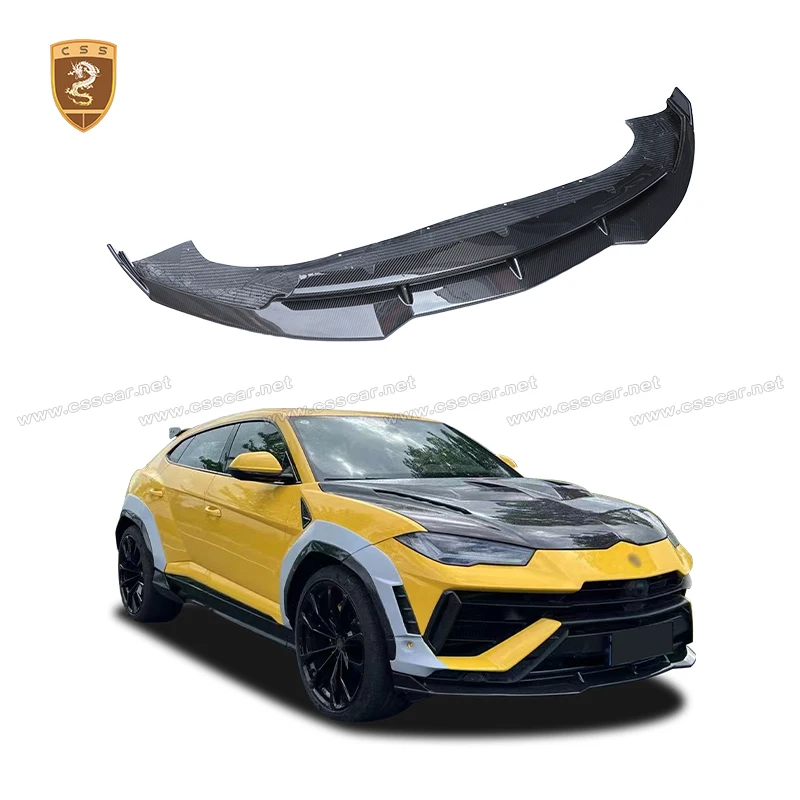 

Real Dry Carbon Front Bumper Lip Spoiler Splitter Diffuser For Lamborghini URUS S upgrade 1016 Car Moulding Protection Body Kit