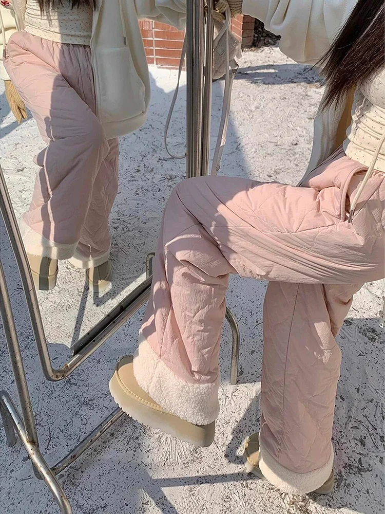 

Мужские брюки из вельвета Thiened Lamb для зимы, устойчивые к холоду, для путешествий, для поездок в Харбин и на северо-восток, до -40 градусов, хлопковые брюки